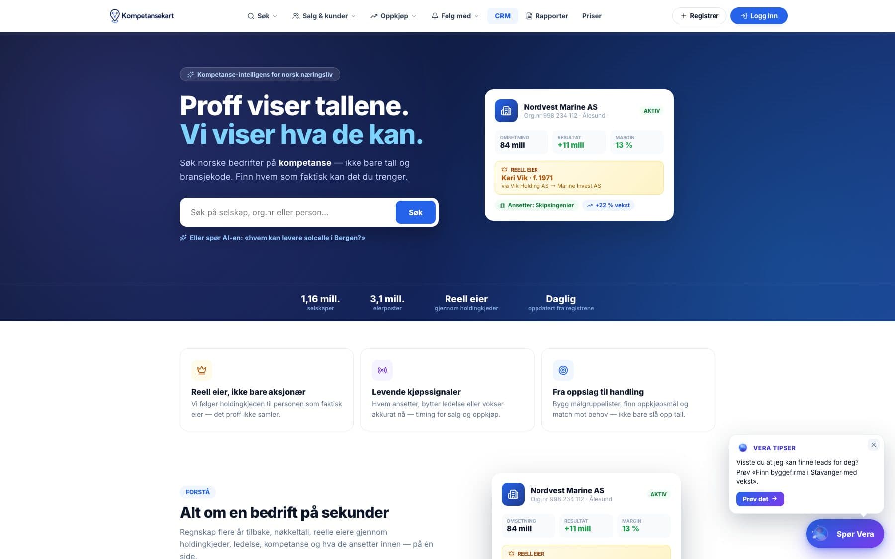 Skjermbilde av kompetansekart.tech