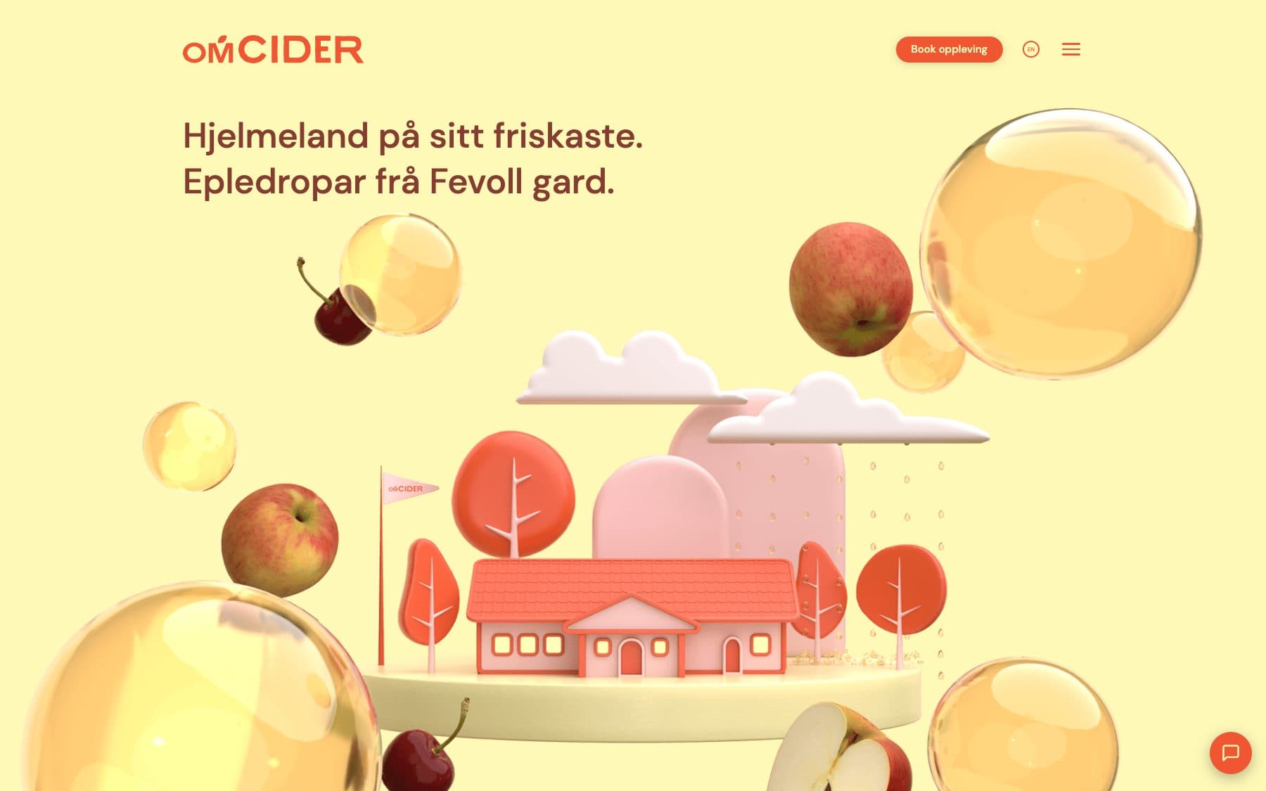Skjermbilde av omcider.no